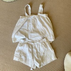 Piyama - SUZIE SLEEP SET, WHITE SWISS DOT